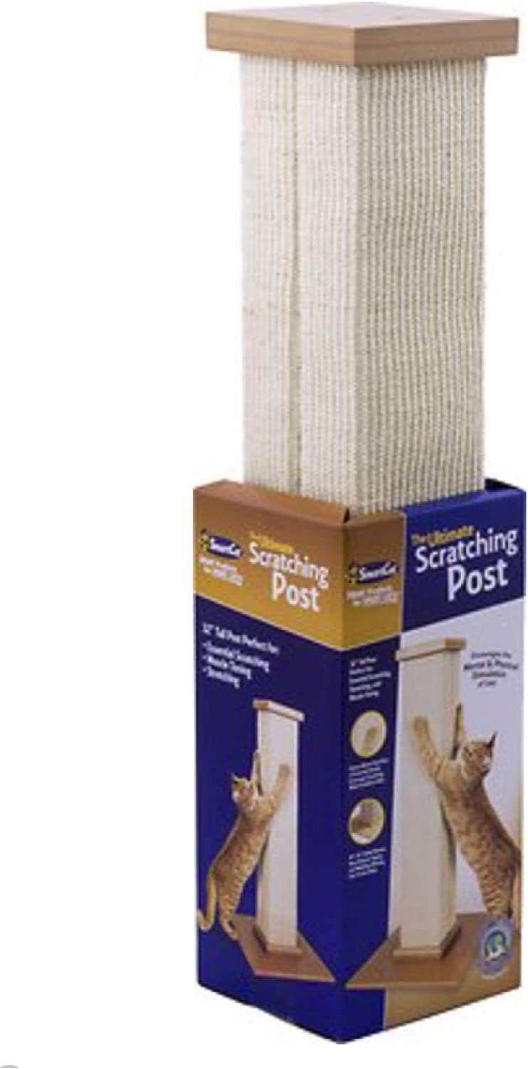 SmartCat Ultimate Scratching Post – Beige, Large 32