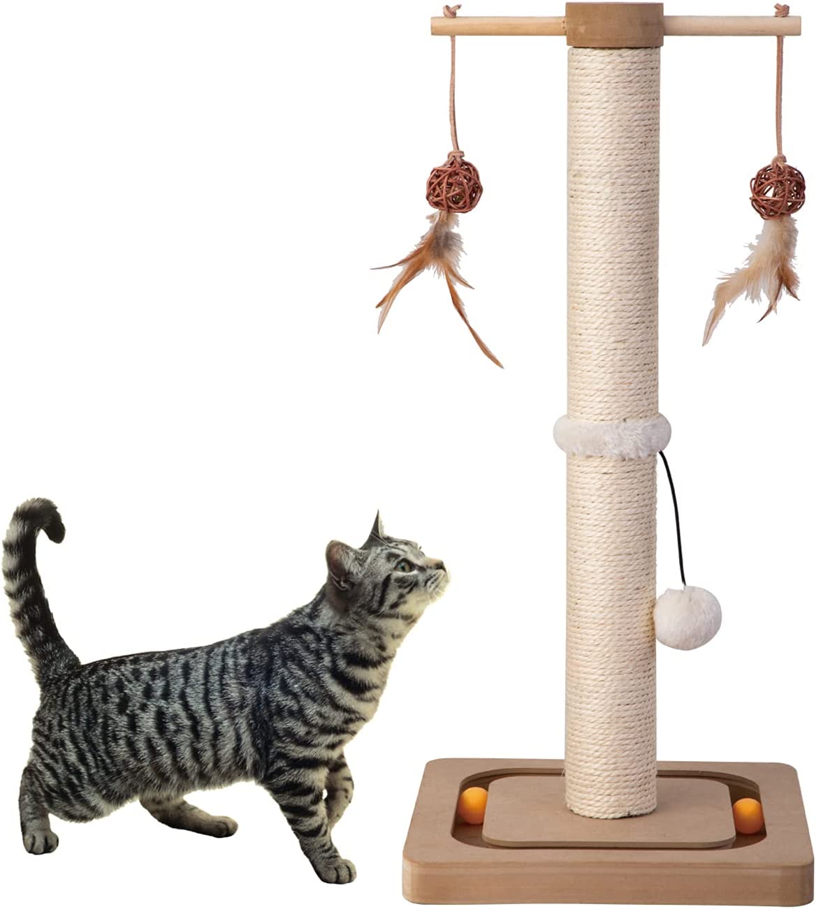 PEEKAB Cat Scratching Post Premium Sisal Toll Scratch