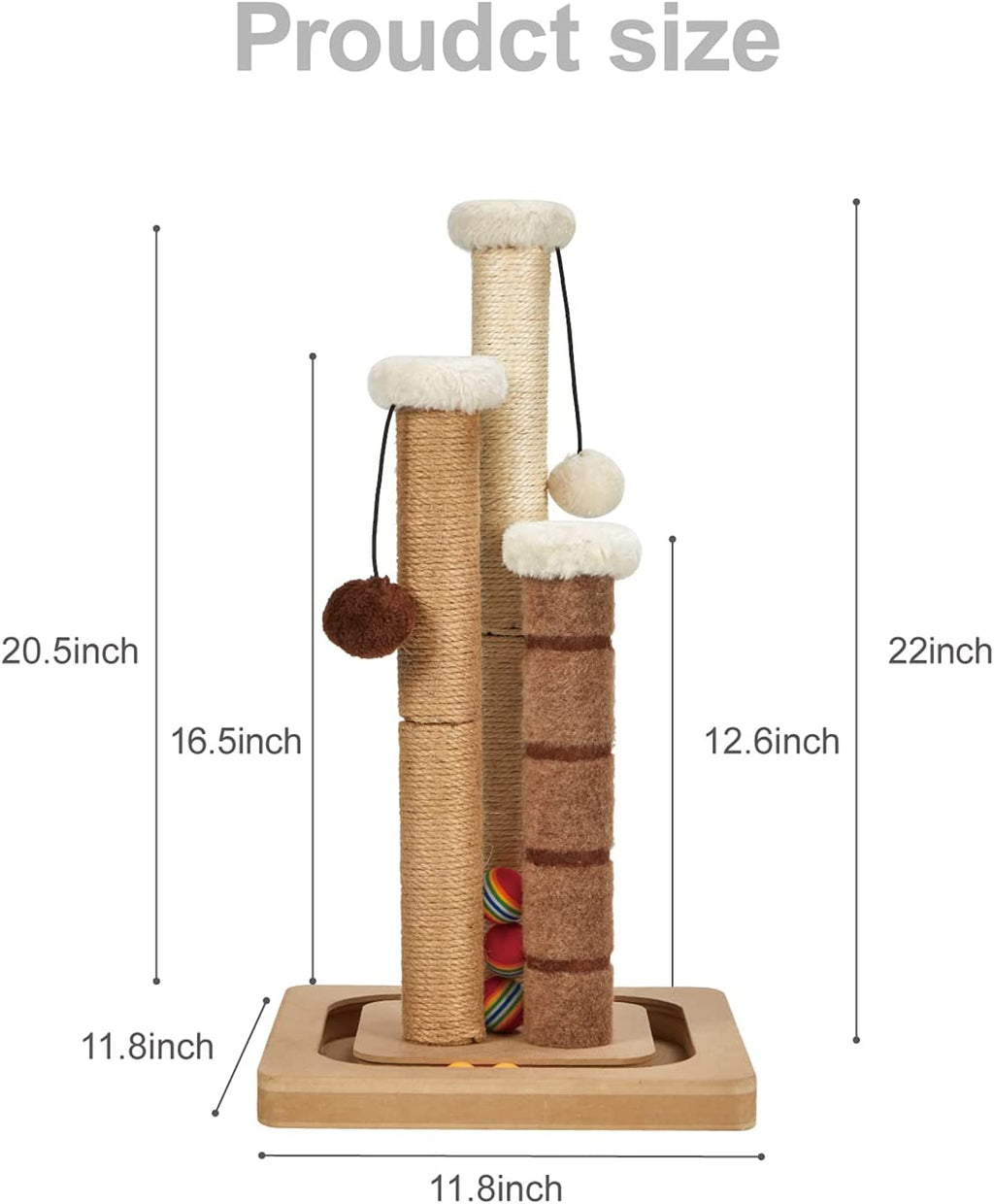 Cat Scratching Post Premium Natural Sisal Jute Carpet