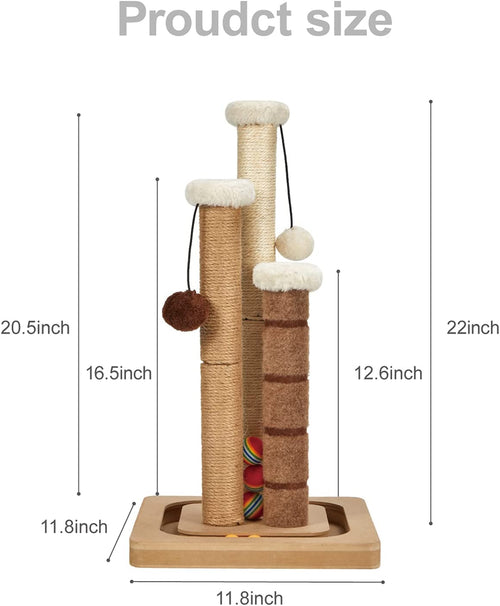 Cat Scratching Post Premium Natural Sisal Jute Carpet
