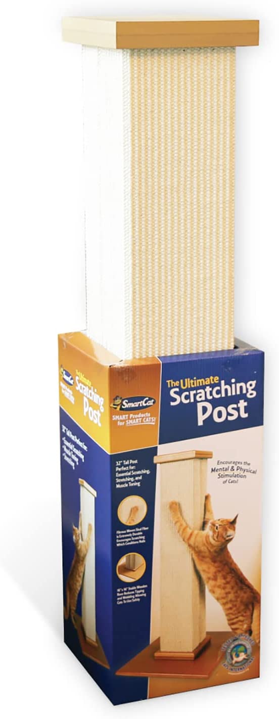 SmartCat Ultimate Scratching Post – Beige, Large 32