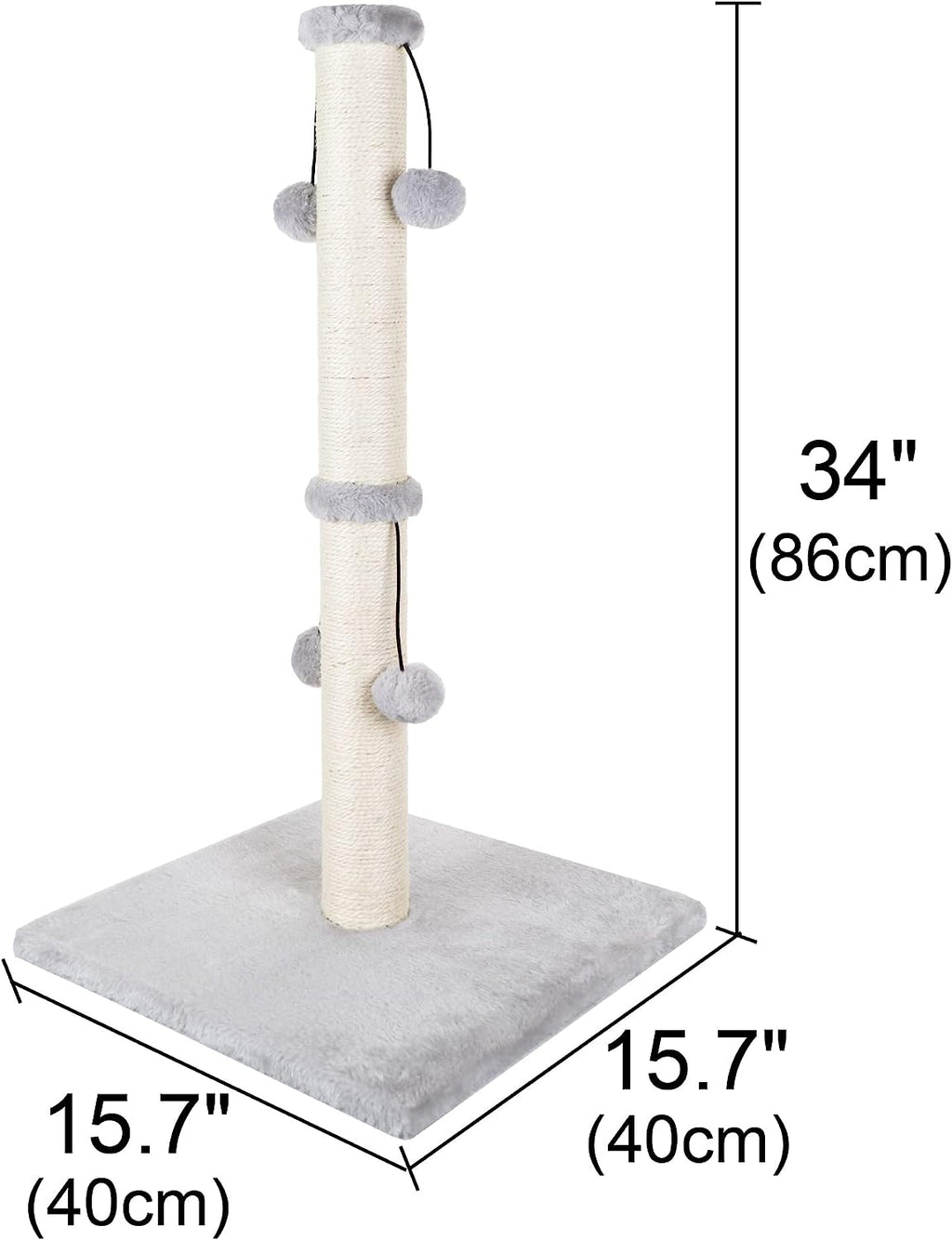 Dimaka 34'' Cat Scratching Post, Cat Scratching Post,
