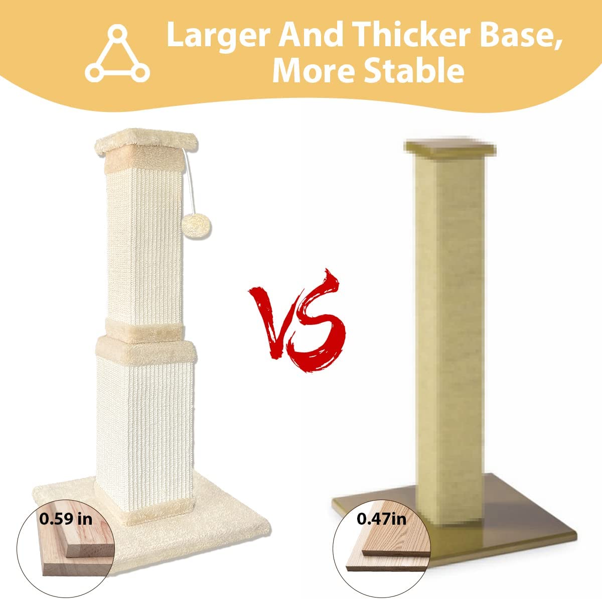 AGYM Cat Scratching Post, 32 Inch Large Cat Scratch