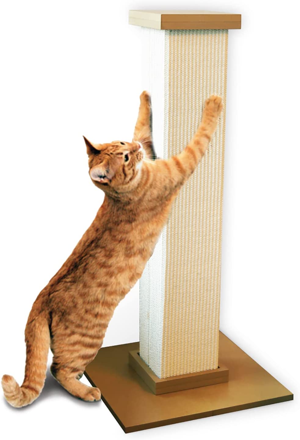 SmartCat Ultimate Scratching Post – Beige, Large 32