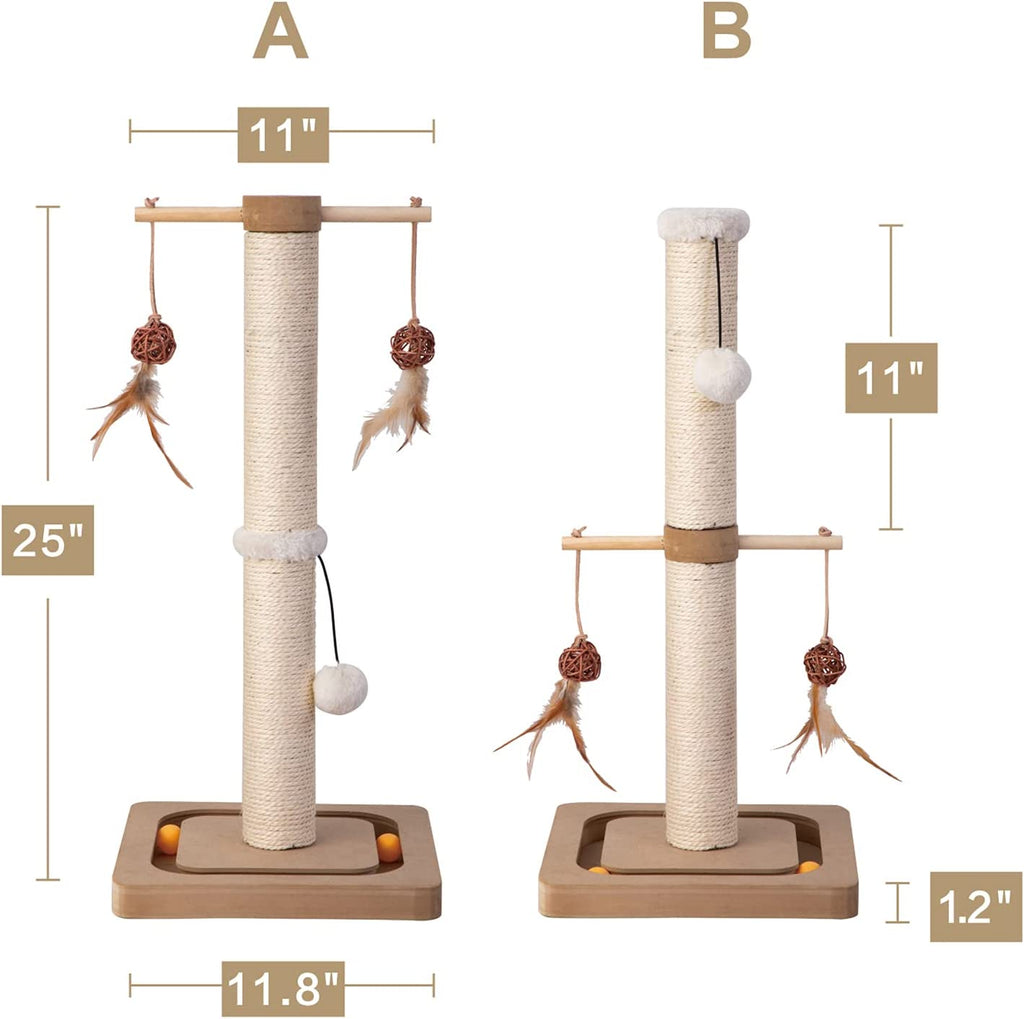 PEEKAB Cat Scratching Post Premium Sisal Toll Scratch