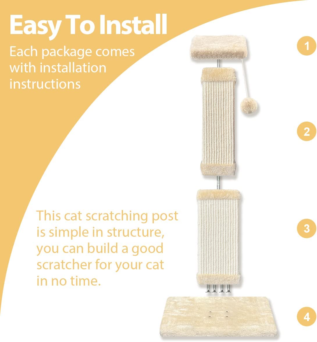 AGYM Cat Scratching Post, 32 Inch Large Cat Scratch