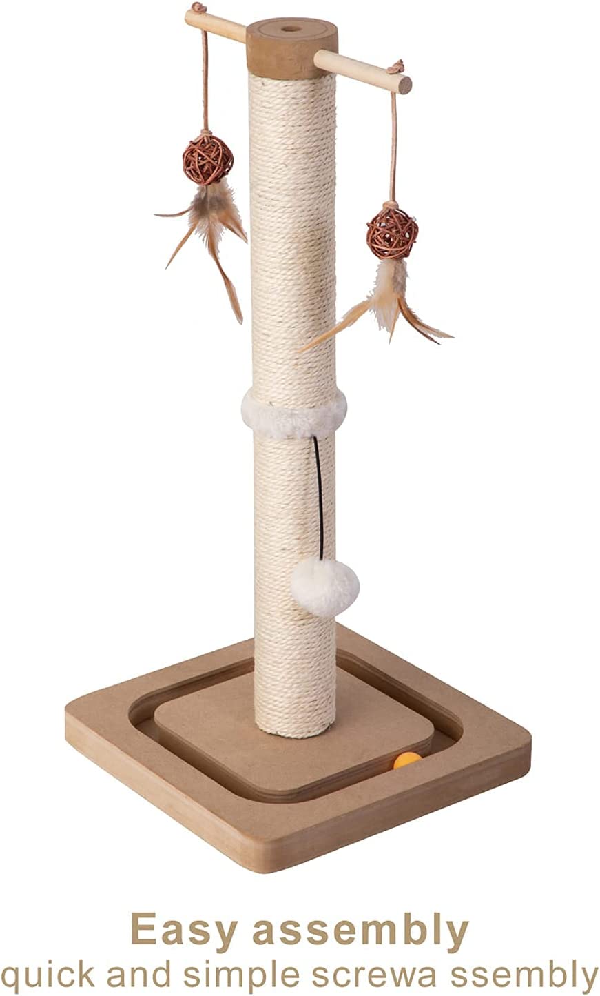 PEEKAB Cat Scratching Post Premium Sisal Toll Scratch