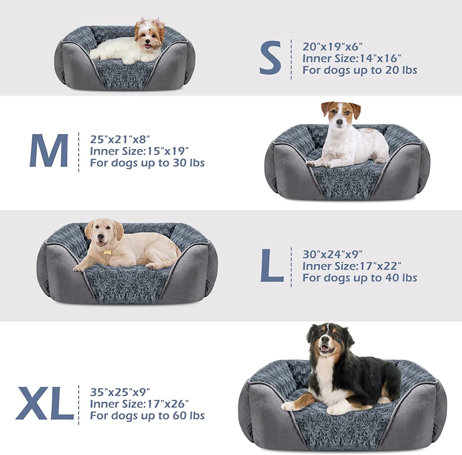 INVENHO Small Dog Bed for Large Medium Small Dogs