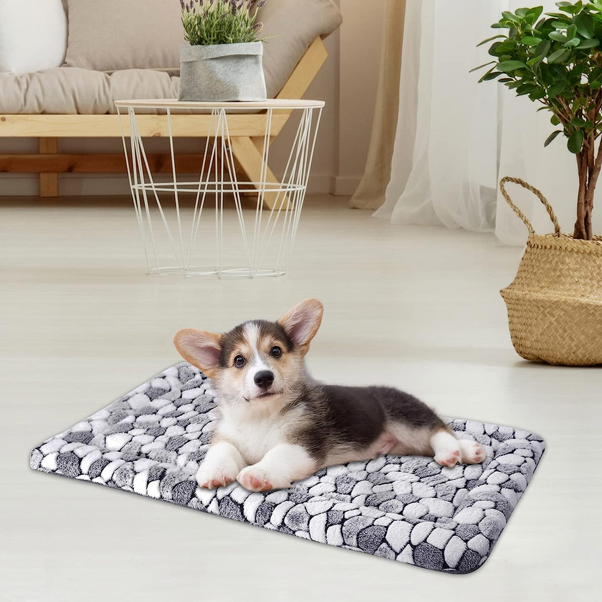 VANKEAN Dog Crate Pad Bed Mat Reversible (Warm &