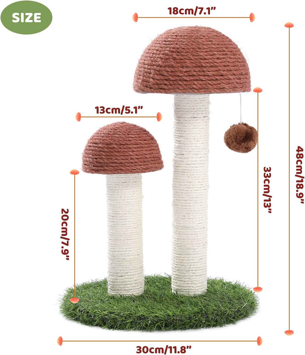 PETEPELA Cat Scratching Post, Mushroom Tall Cat