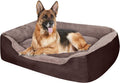 PUPPBUDD Dog Beds for Large Dogs, Rectangle Washable