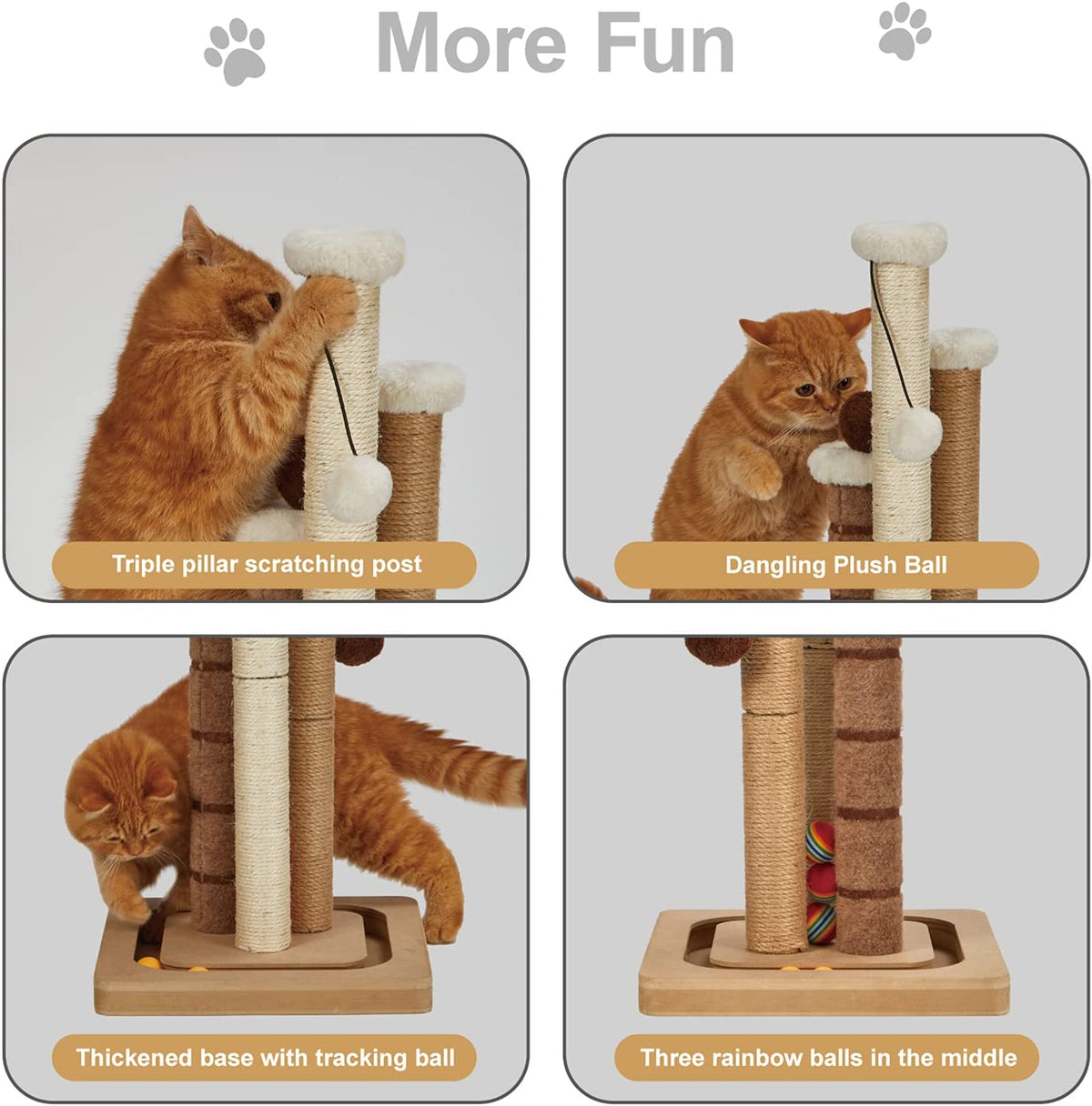 Cat Scratching Post Premium Natural Sisal Jute Carpet