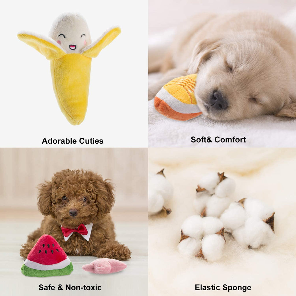 Nocciola Dog Squeaky Toys Cute Plush Small for Small