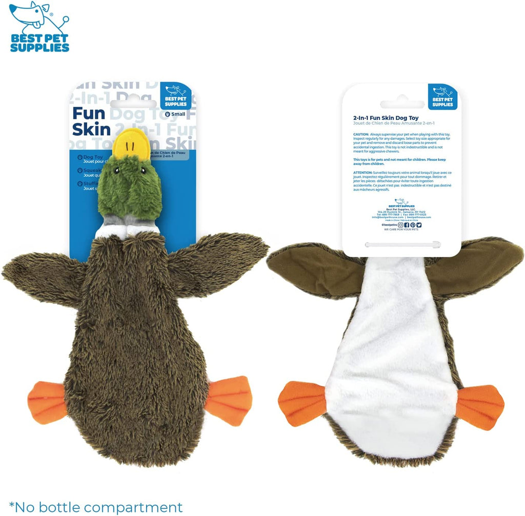 Best Pet Supplies 2-in-1 Stuffless Squeaky Dog Toys