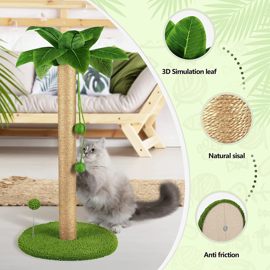 Dohump Cat Scratching Post, 31" Tall Scratch Tree with