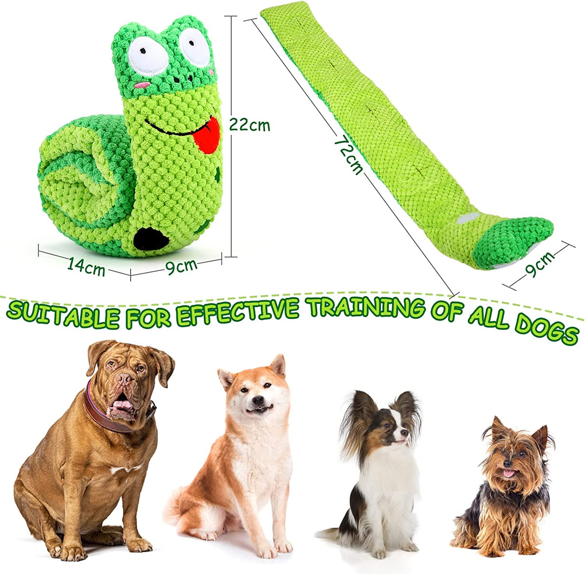 Letsmeet Squeak Dog Toys Stress Release Game for