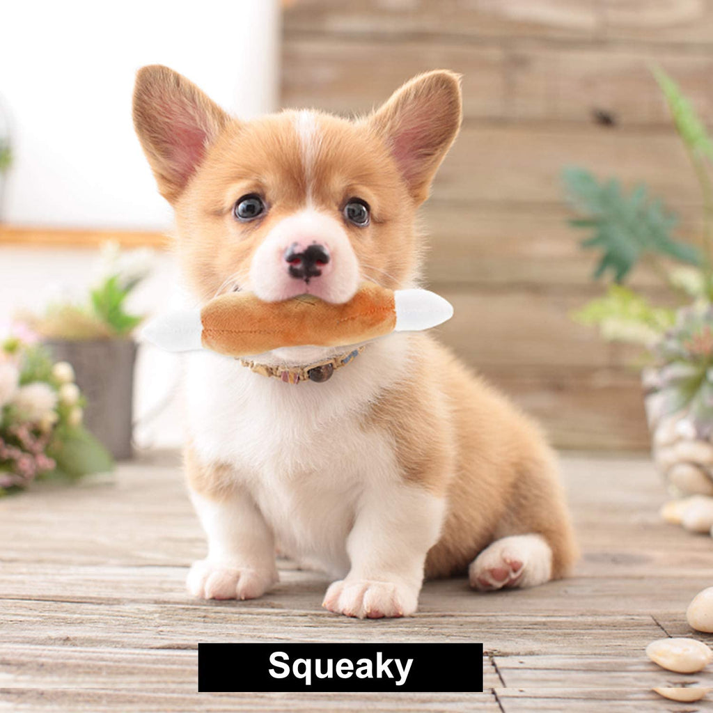 Nocciola Dog Squeaky Toys Cute Plush Small for Small