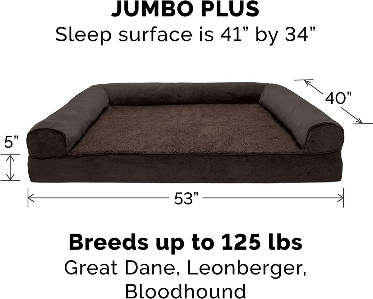 Furhaven XXL Cooling Gel Foam Dog Bed Sherpa &