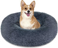Calming Dog Bed Cat Bed, Washable Round Bed - 23/30/36