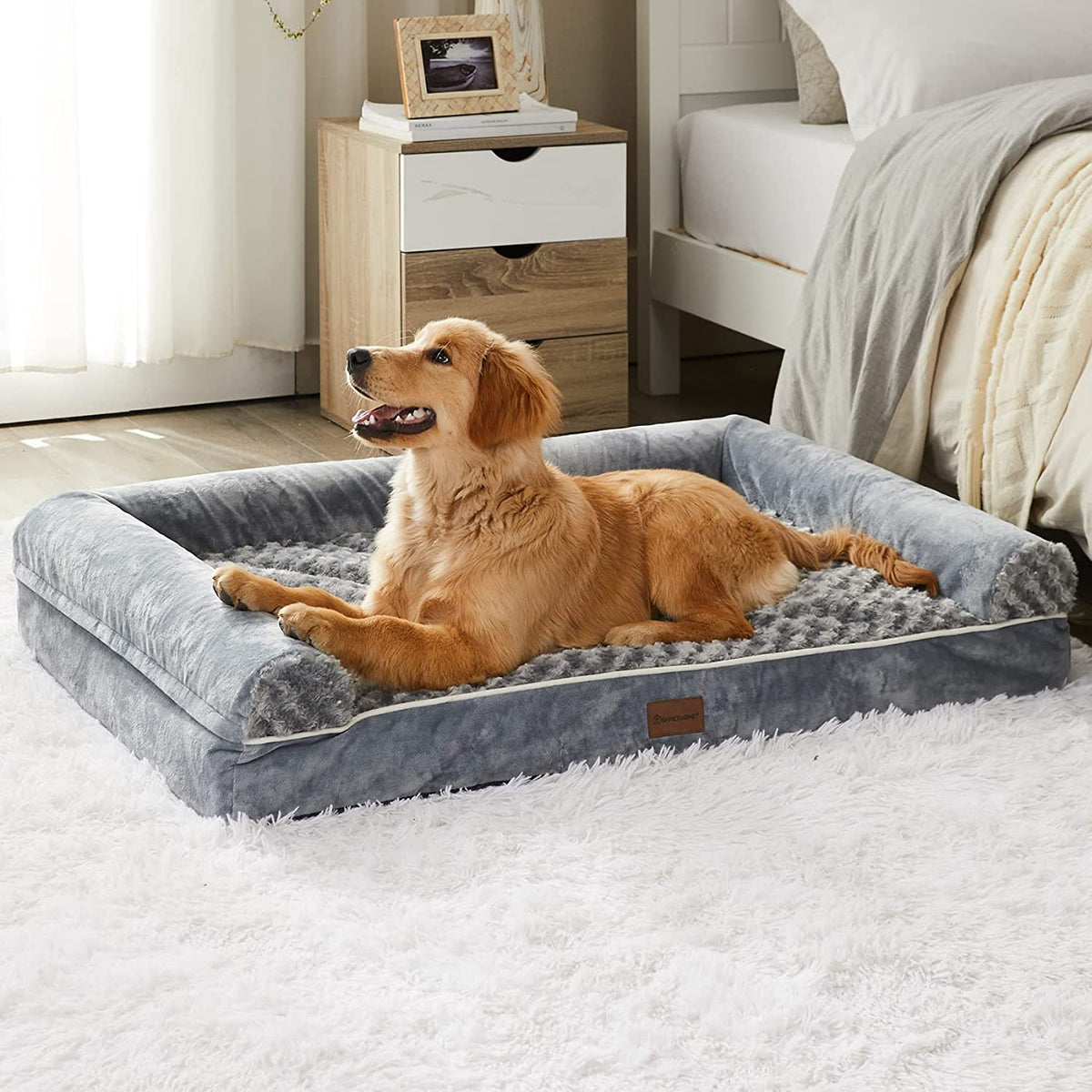 BFPETHOME Orthopedic Beds for Large, Medium Dogs, Egg-