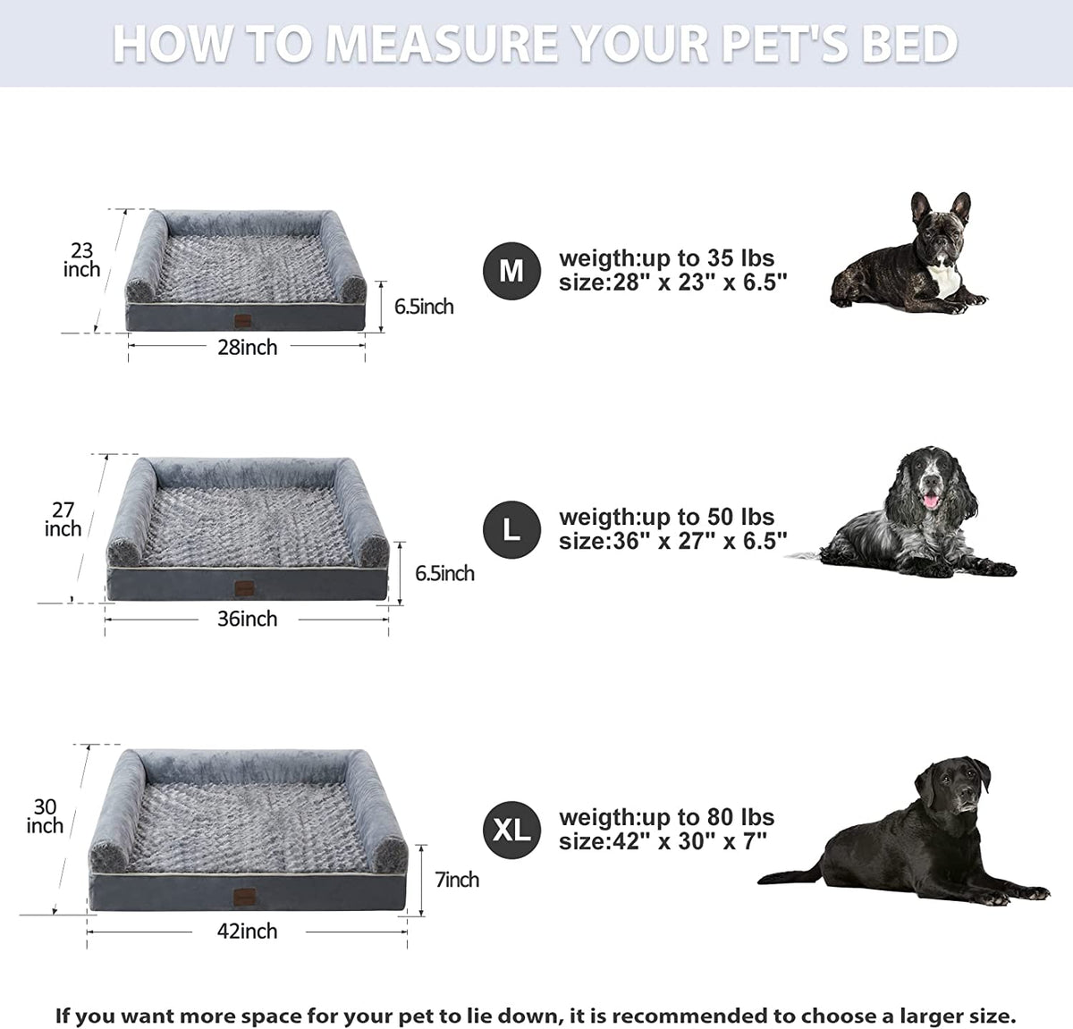 BFPETHOME Orthopedic Beds for Large, Medium Dogs, Egg-