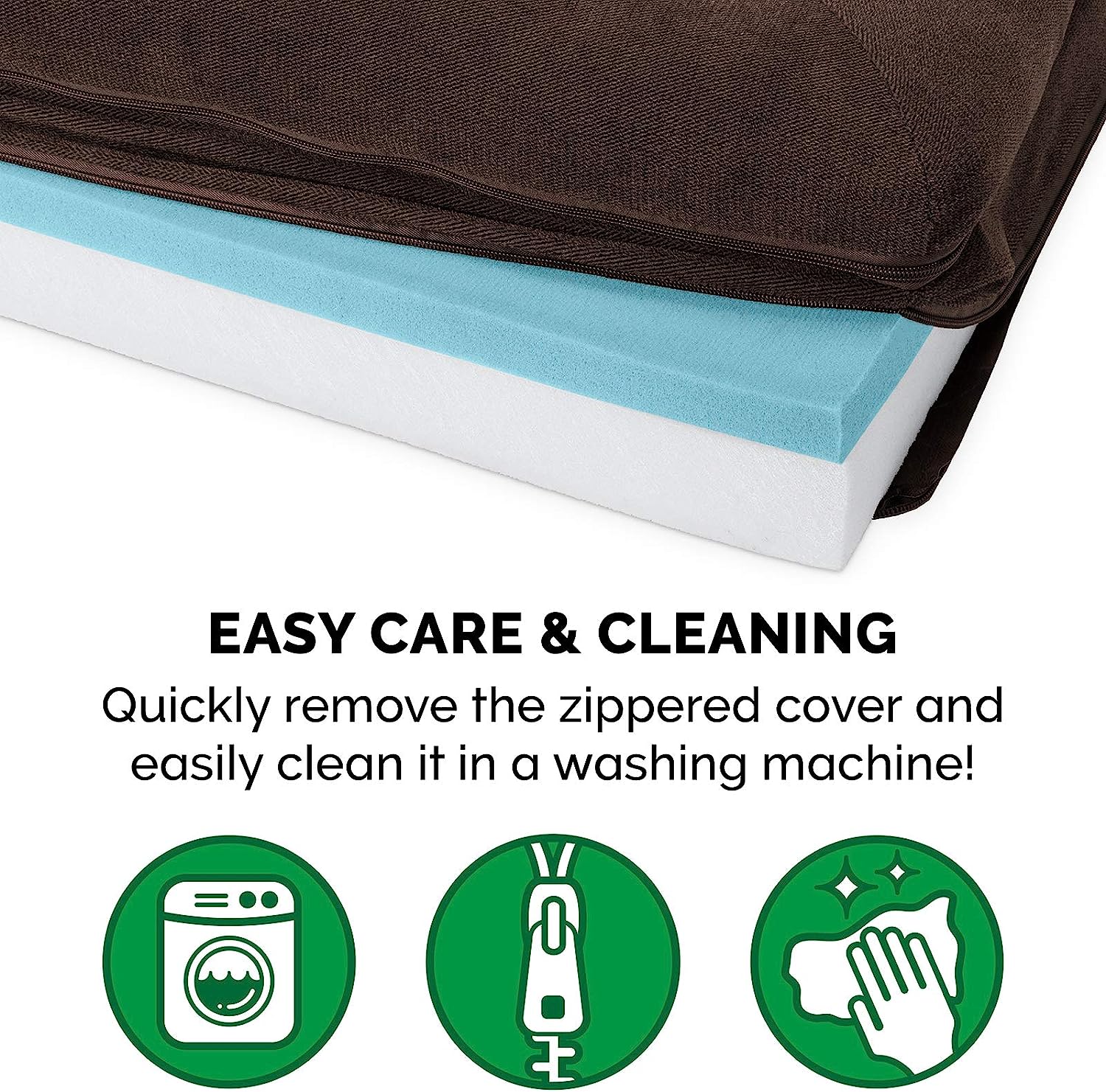 Furhaven XXL Cooling Gel Foam Dog Bed Sherpa &