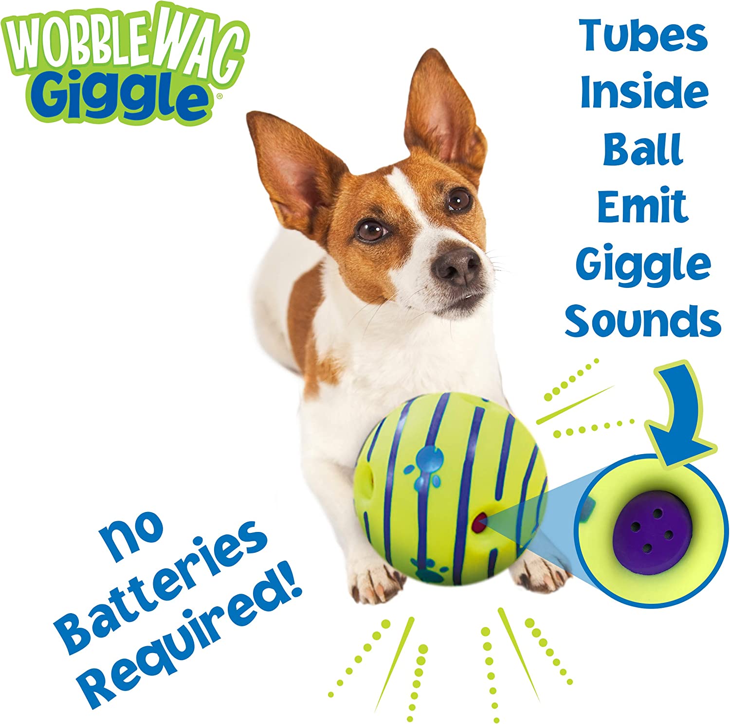Wobble Wag Giggle Ball, Interactive Dog Toy, Fun
