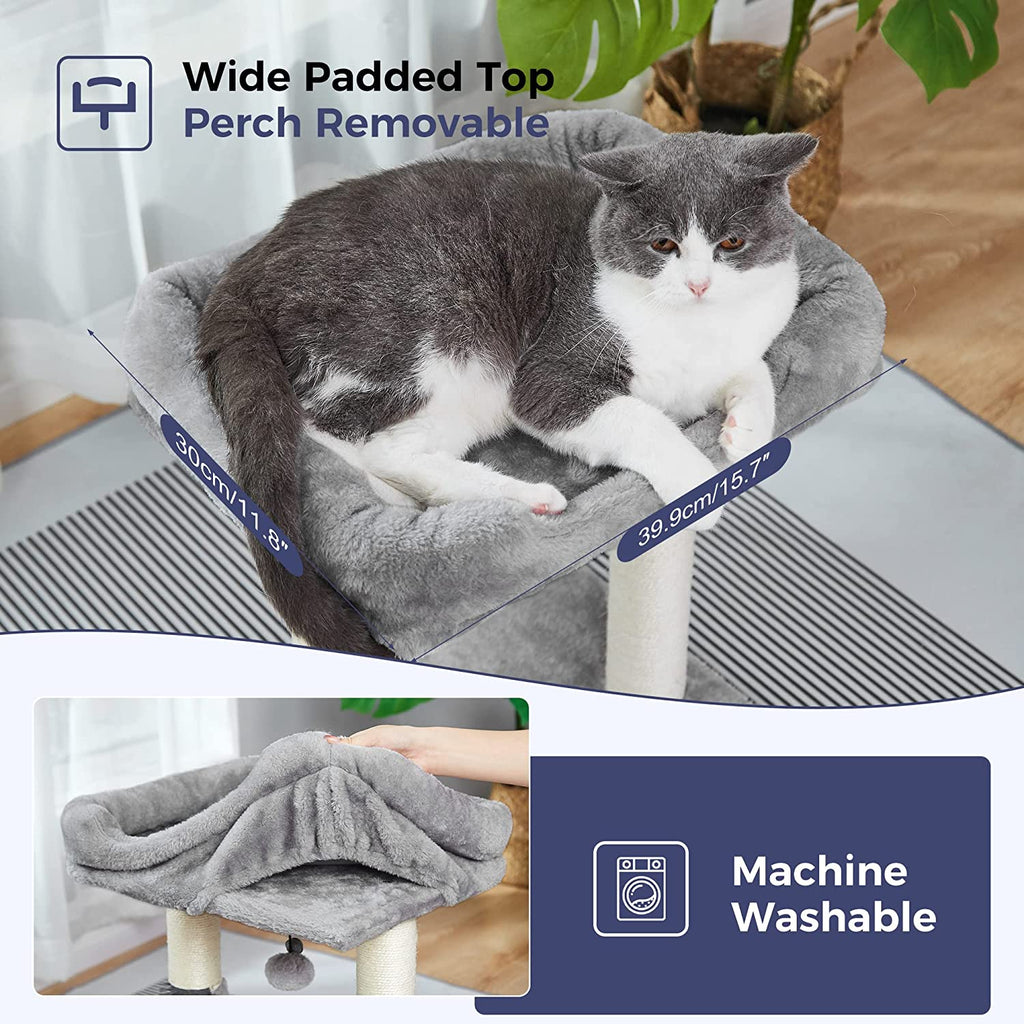 MeowSir Cat Tree 4 in 1 Cat Scratching Post Featuring