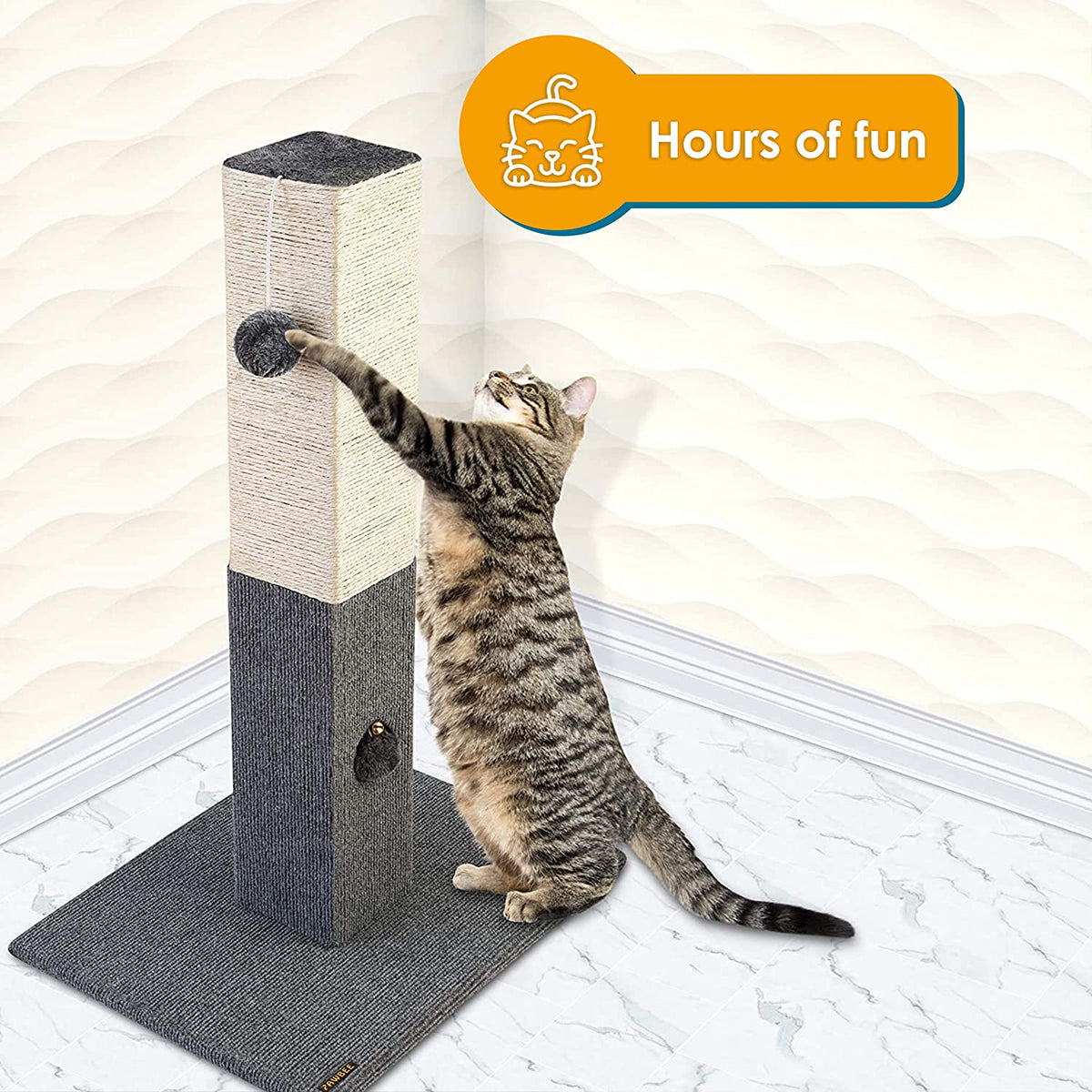 PAWBEE - 32" Cat Scratching Post - Tall Cat Scratching