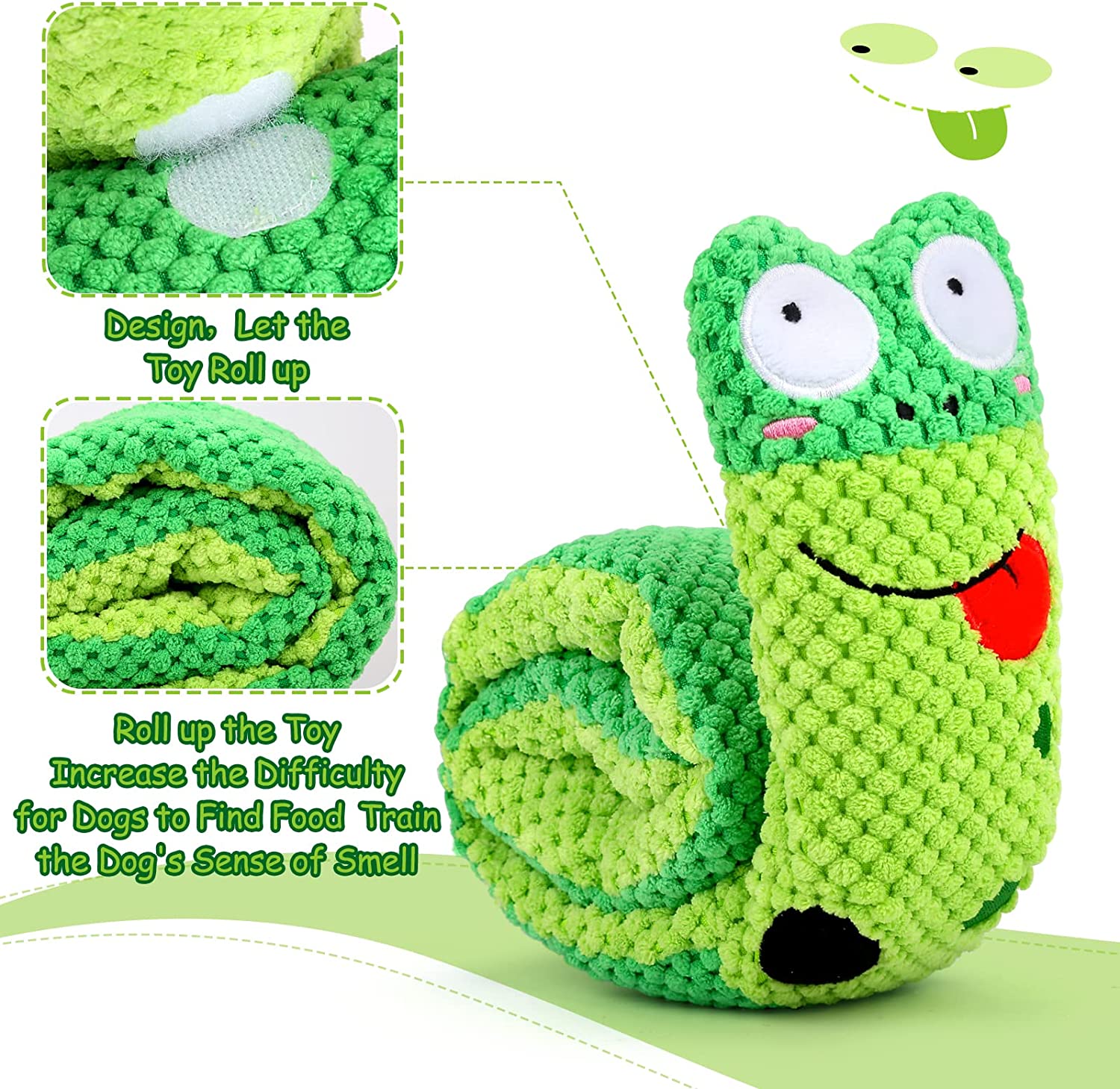 Letsmeet Squeak Dog Toys Stress Release Game for
