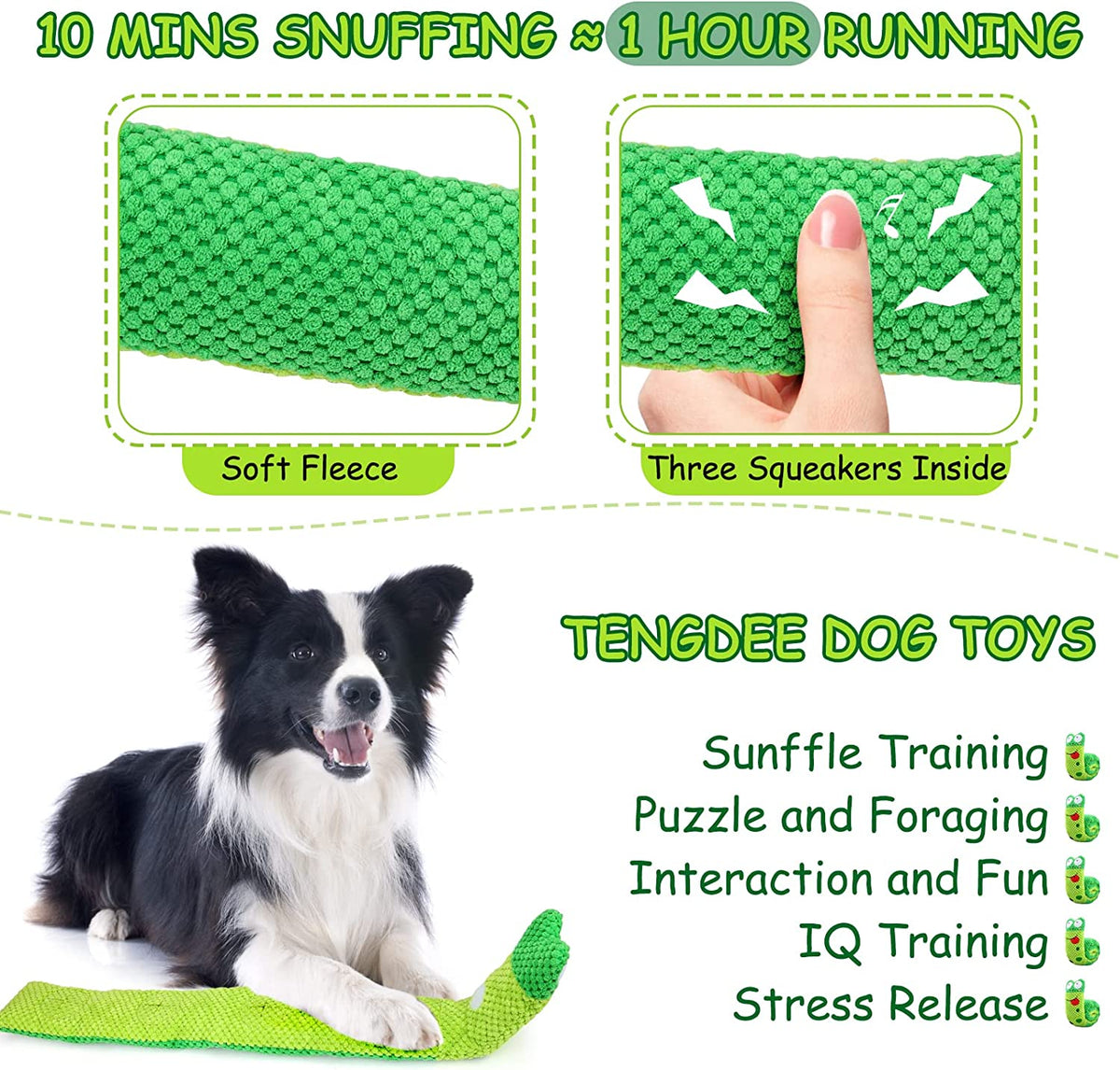 Letsmeet Squeak Dog Toys Stress Release Game for