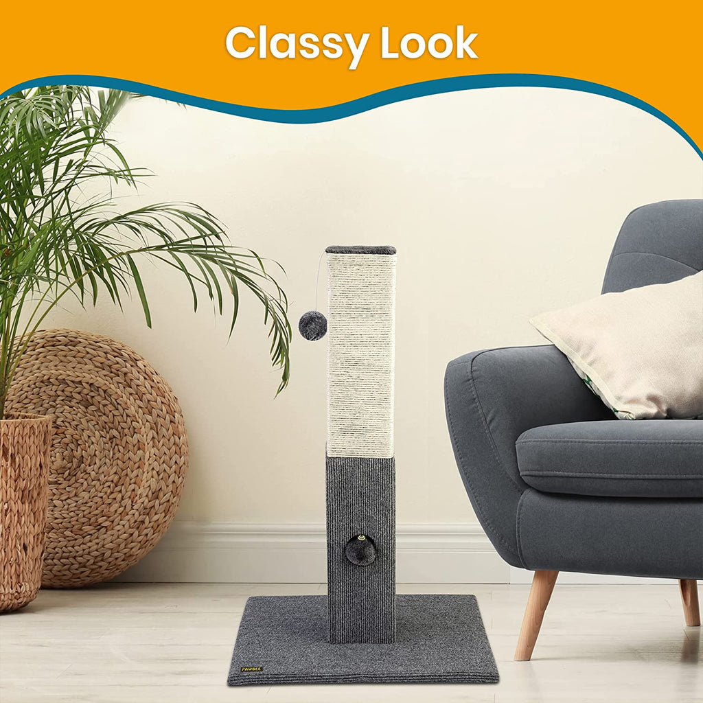 PAWBEE - 32" Cat Scratching Post - Tall Cat Scratching