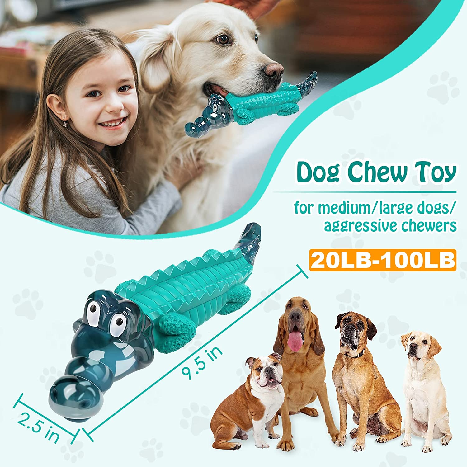 Dog Toys for Aggressive Chewers-Dog Chew Toy/Large