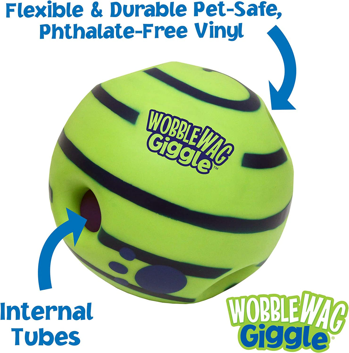 Wobble Wag Giggle Ball, Interactive Dog Toy, Fun