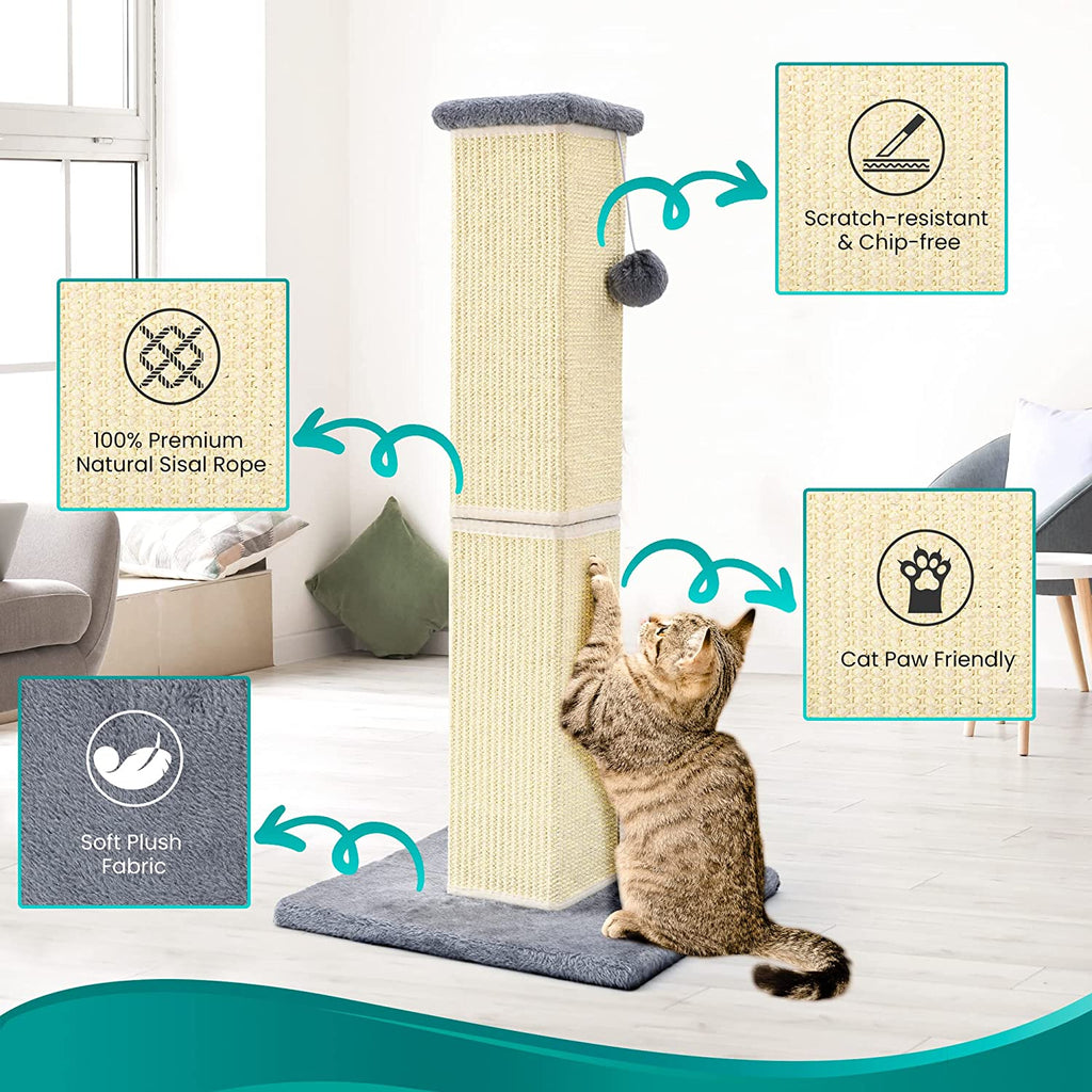 YULOYI Cat Scratching Post 32 Inch for Indoor Large