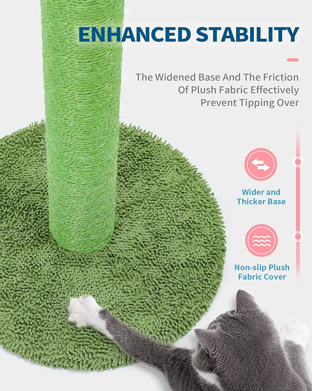 Made4Pets Cat Scratching Post, Cactus Cat Scratcher