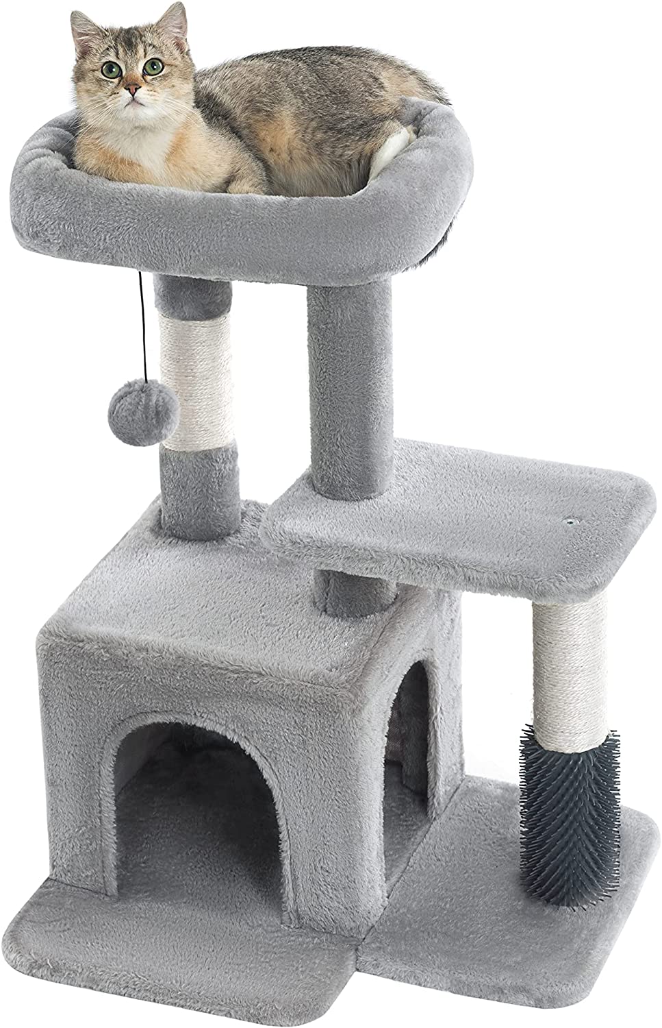 Pesofer Cat Tree, Small Cat Condo with Sisal