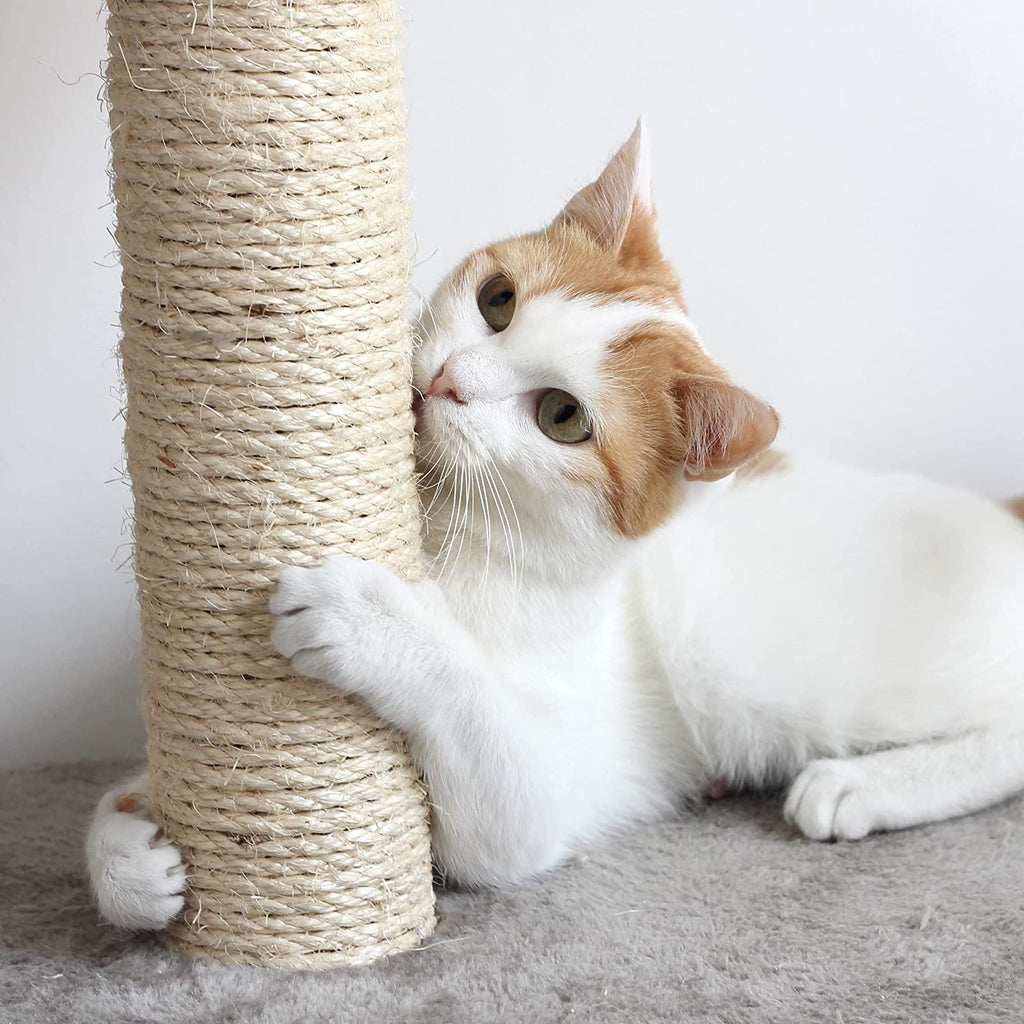 Cat Scratching Post - 3 Scratcher Posts with Carpeted