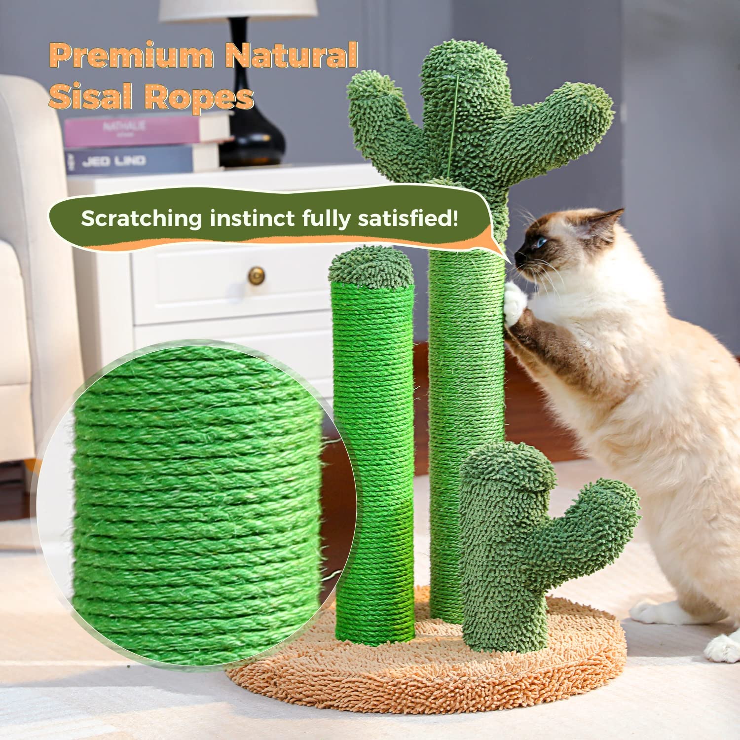 PAWZ Road Cat Scratching Post Cactus Cat Scratcher