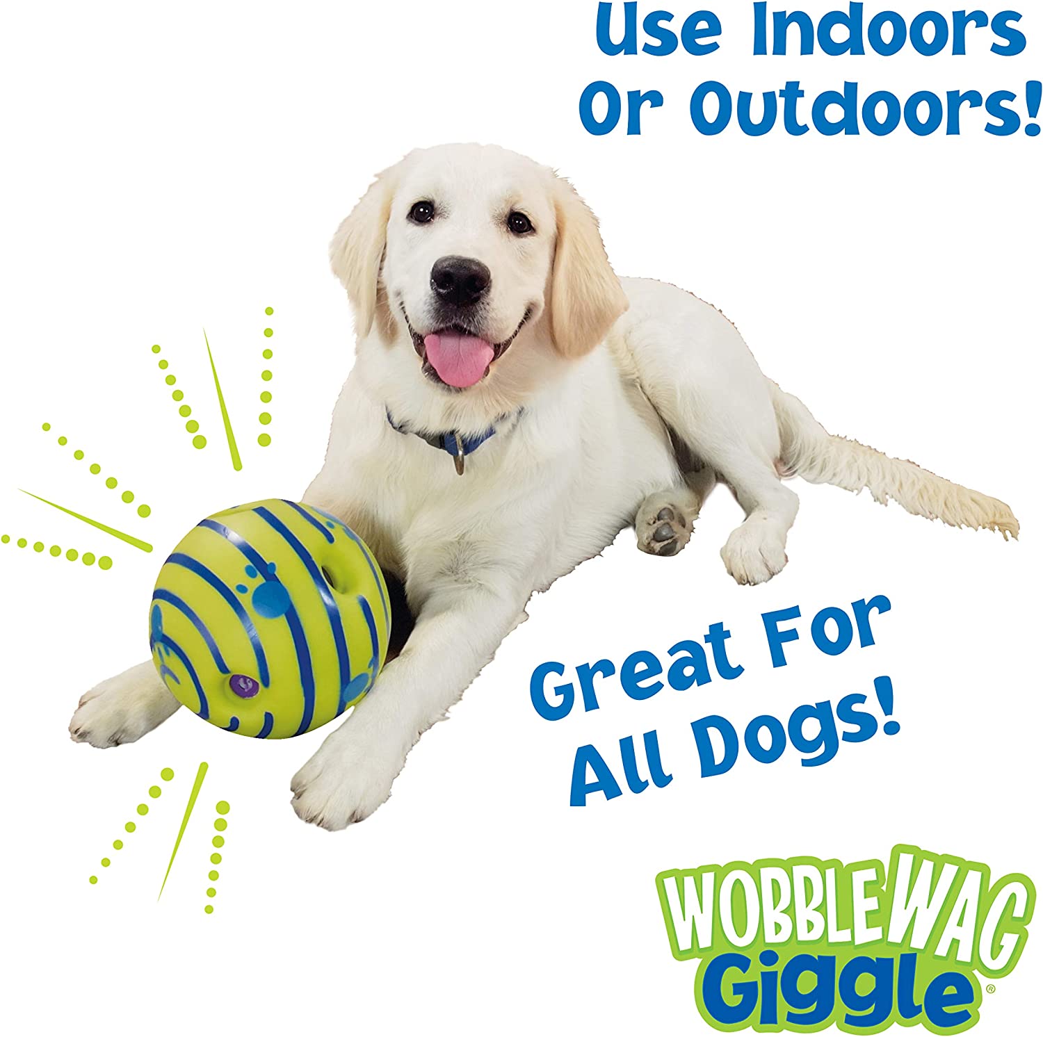 Wobble Wag Giggle Ball, Interactive Dog Toy, Fun