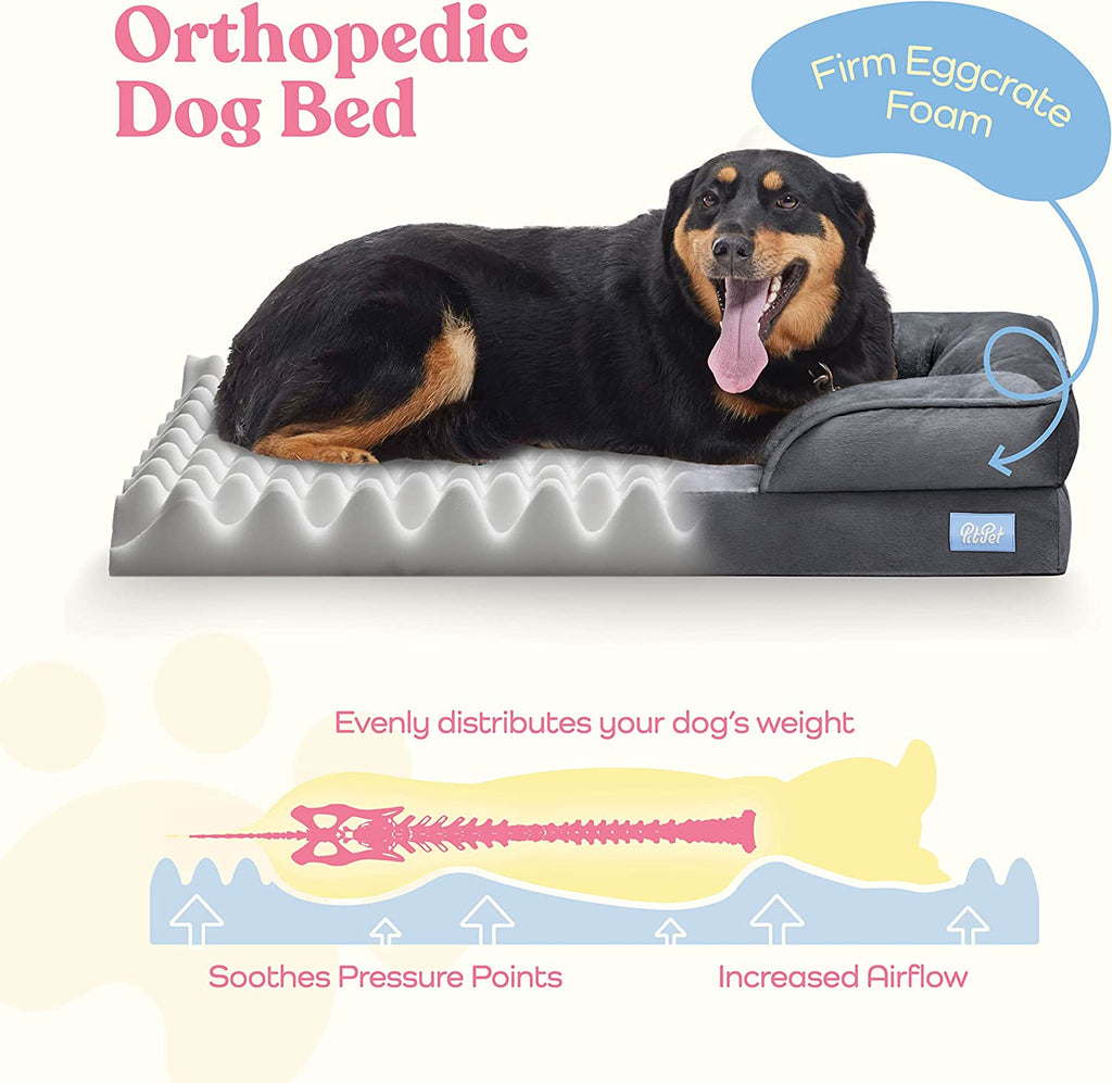 Orthopedic Sofa Dog Bed - Ultra Comfortable Beds for