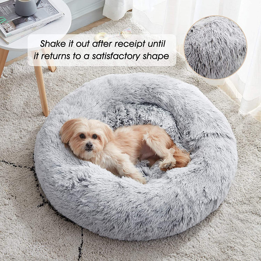 Calming Dog & Cat Bed, Anti-Anxiety Donut Cuddler