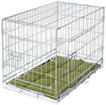 BUNNY BUSINESS Metal Dog Crate 2 Doors with Bedding